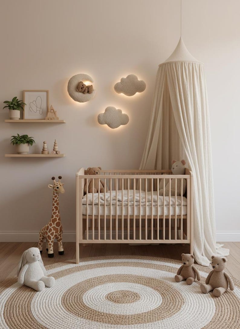 Chic Boucl¨¦ Nursery Night Lights