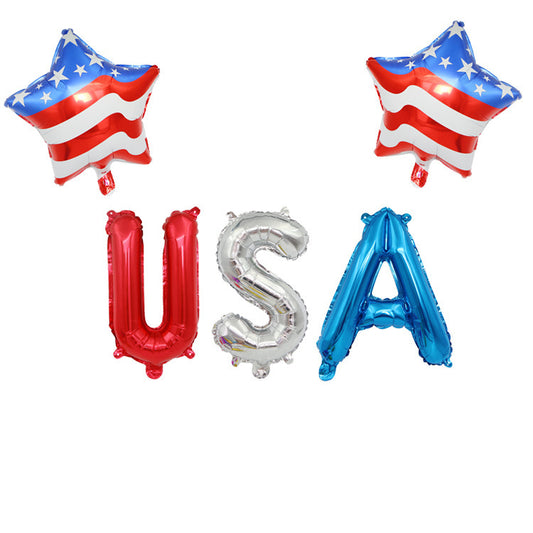 Patriotic USA 4th of July Independence Day Party Balloon Set