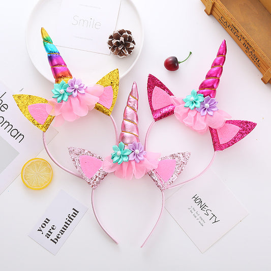 Sparkly Unicorn Headband for Kids - Fun Halloween & Party Costume Accessory