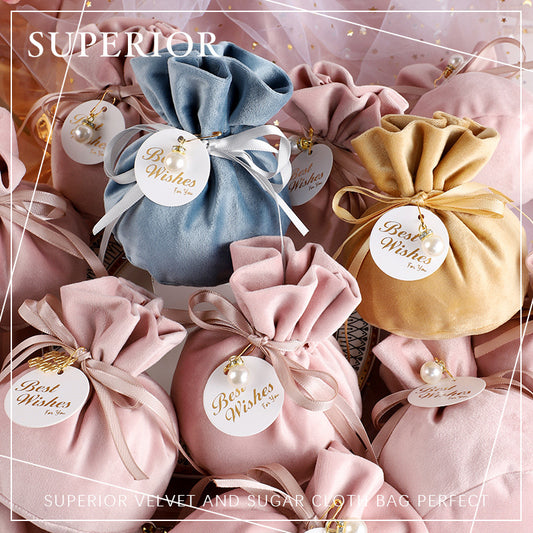 Chic & Elegant Wedding Favor Gift Bags - Premium Candy & Gift Pouches