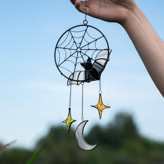 Mystical Bat Moon Star Halloween Outdoor Hanging Ornament