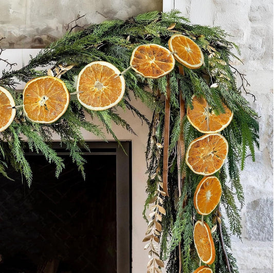 Rustic Natural Dried Orange & Pine Cone Christmas Ornament | Handcrafted Cinnamon Holiday Decor