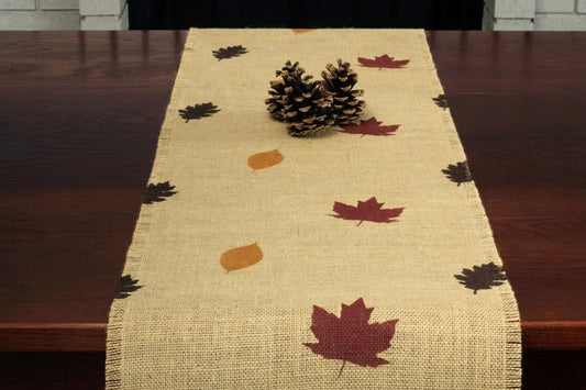 Rustic Autumn Burlap Runner
