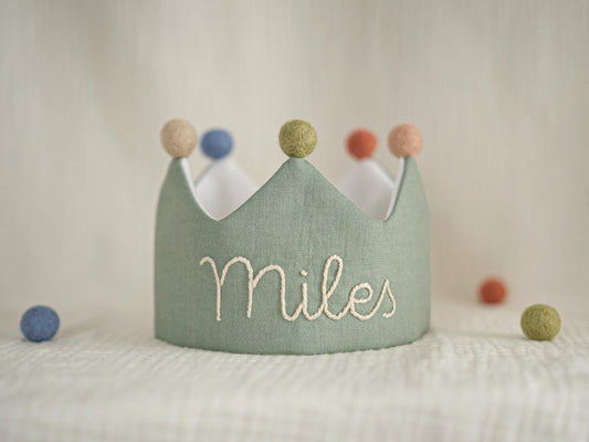 Elegant Linen Keepsake Crown