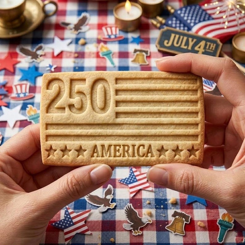 America 250th Legacy Cookie & Stamp